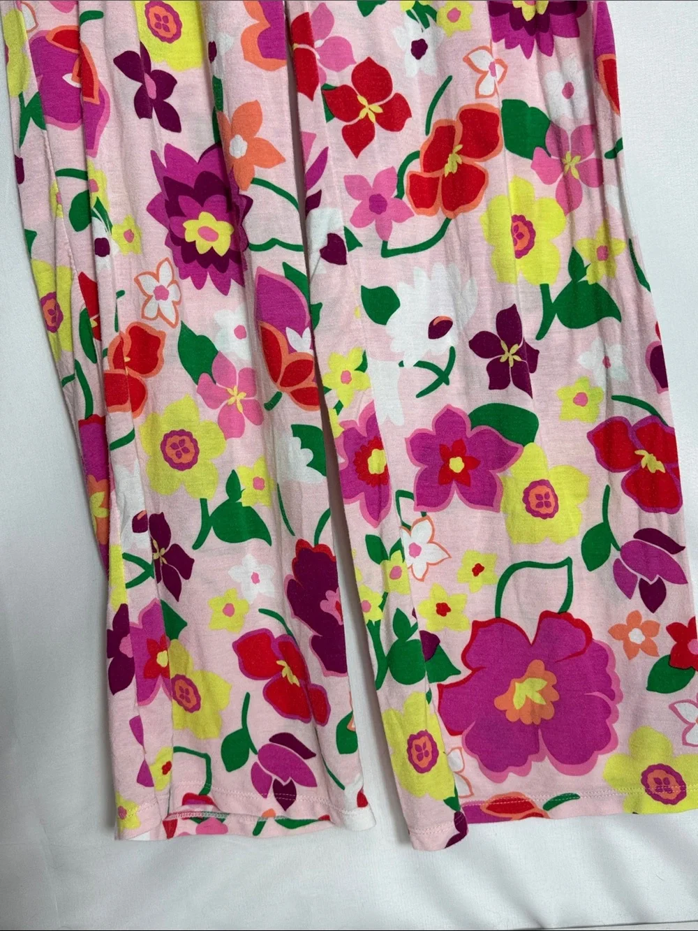 Kate Spade New York Pink Floral Wide Leg Pajama Lounge Pants Size Medium